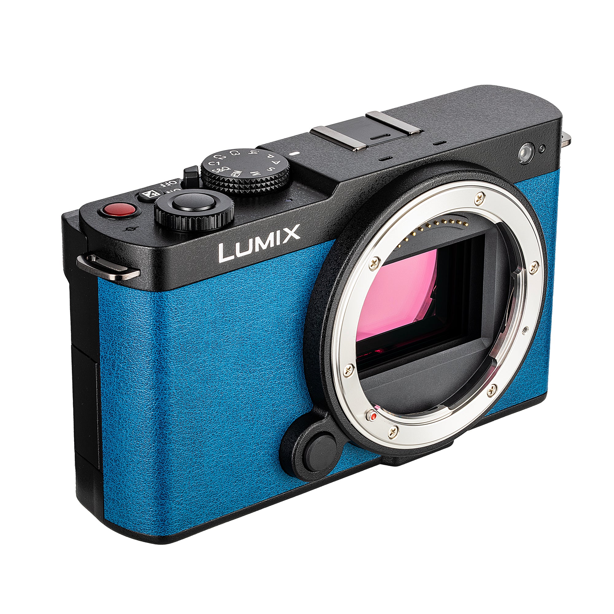 Panasonic Lumix S9 Camera Blue , Rode VideoMicro Camera-Mount Shotgun Microphone