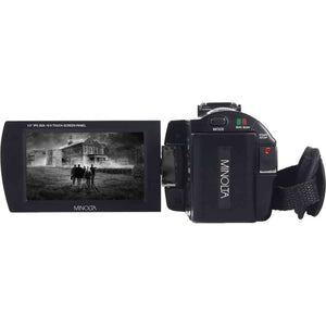 Minolta MN4K25NV 4K Ultra HD 30 MP Night Vision Camcorder Black Bundle kit