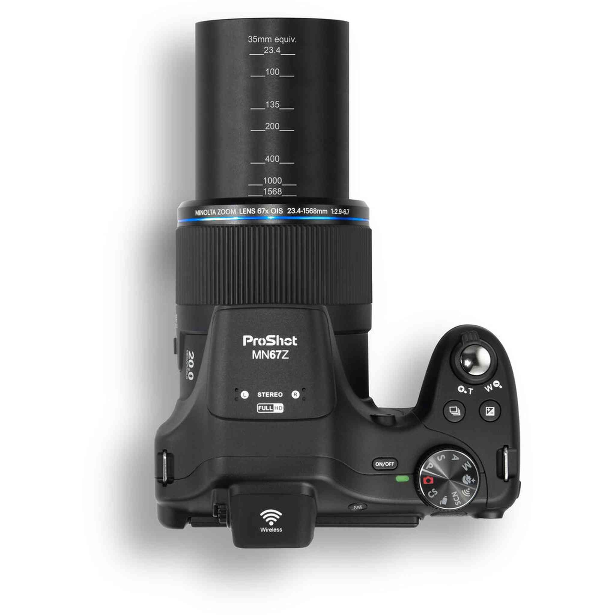Minolta Pro Shot 20 MP HD Digital Camera with 67X Zoom, 1080P HD Video Bundle - Minolta