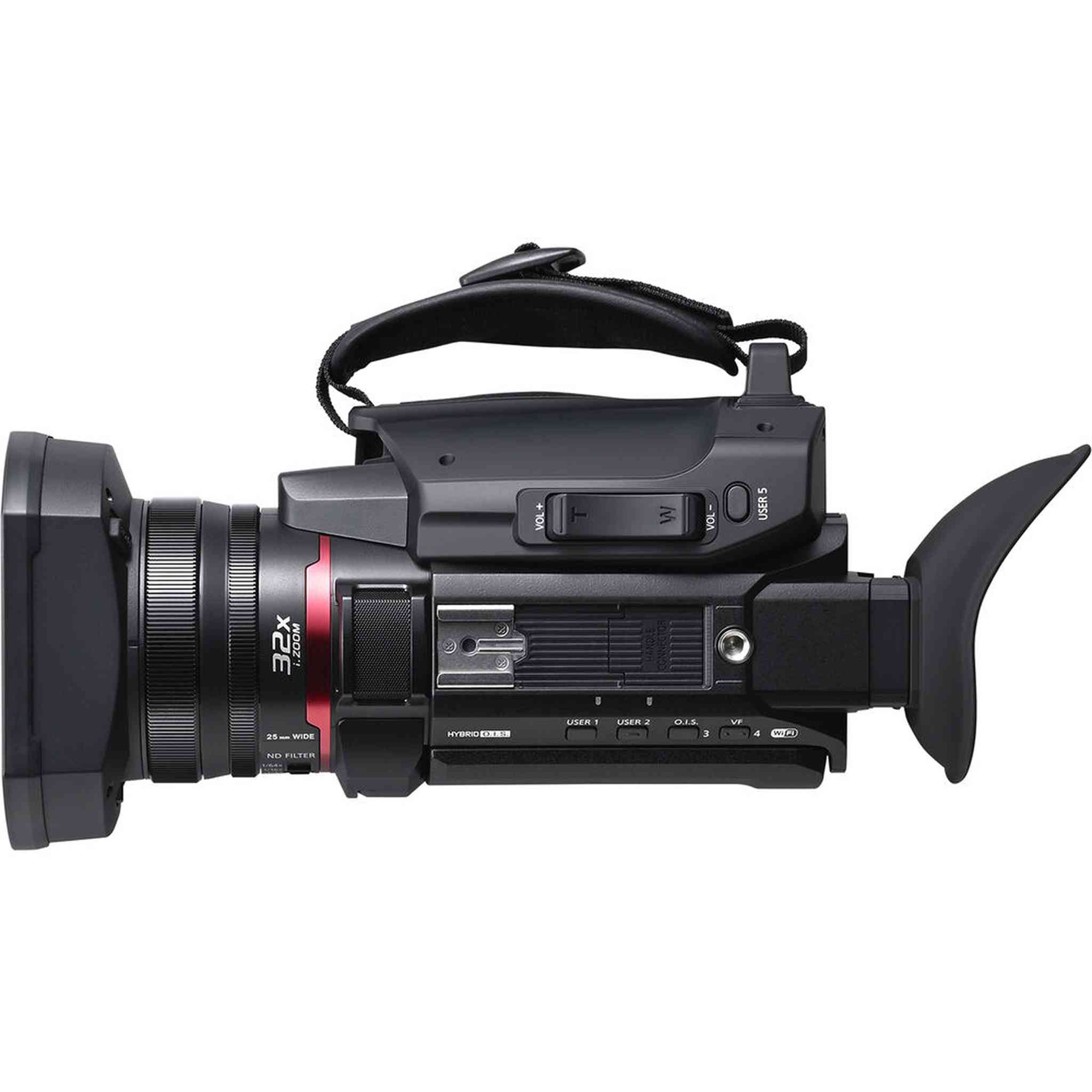 Panasonic HC-X1600 UHD 4K HDMI Lightweight Compact Camcorder with 24x Zoom + Mic - Bundle