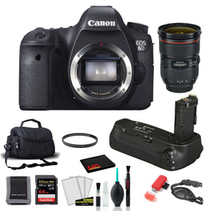 Canon 6D Digital Camera Body- with EF 24-70mm Lens + More International Model Canon