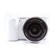Sony Alpha ZV-E10 - APS-C Interchangeable Lens Mirrorless Vlog Camera Kit - White