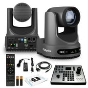 PTZOptics Move 4K PTZ Camera with 20x Zoom Gray PT20X-4K-GY-G3 + PT-JOY-G4 Controller