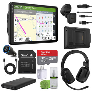 Garmin dezl OTR820, Large, Easy-to-Read 8” GPS Truck Navigator Bundle