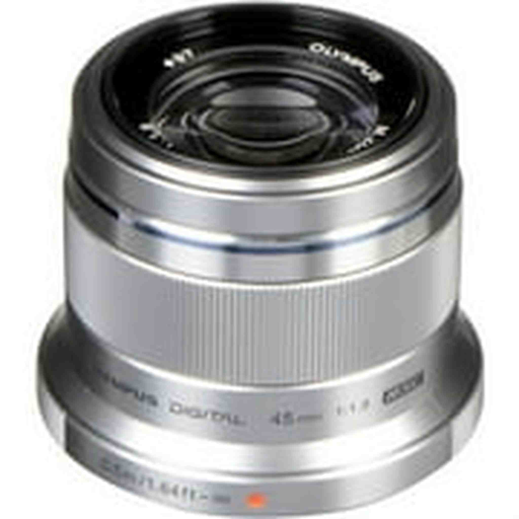 Olympus M.Zuiko Digital 45mm F1.8 Lens, for Micro Four Thirds Cameras Silver