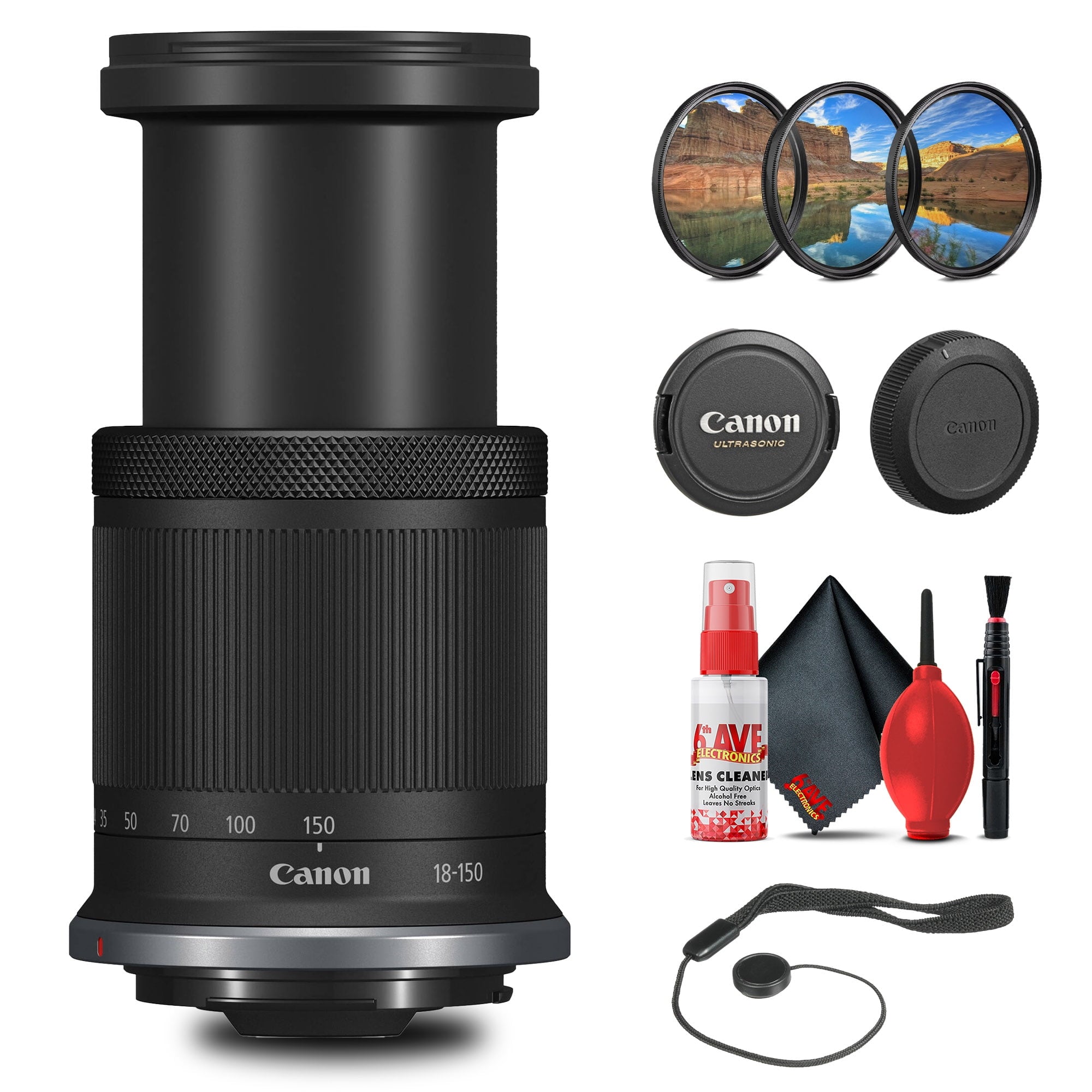 Canon RF-S 18-150mm f/3.5-6.3 IS STM Lens with 64GB Extreme Pro Card + More