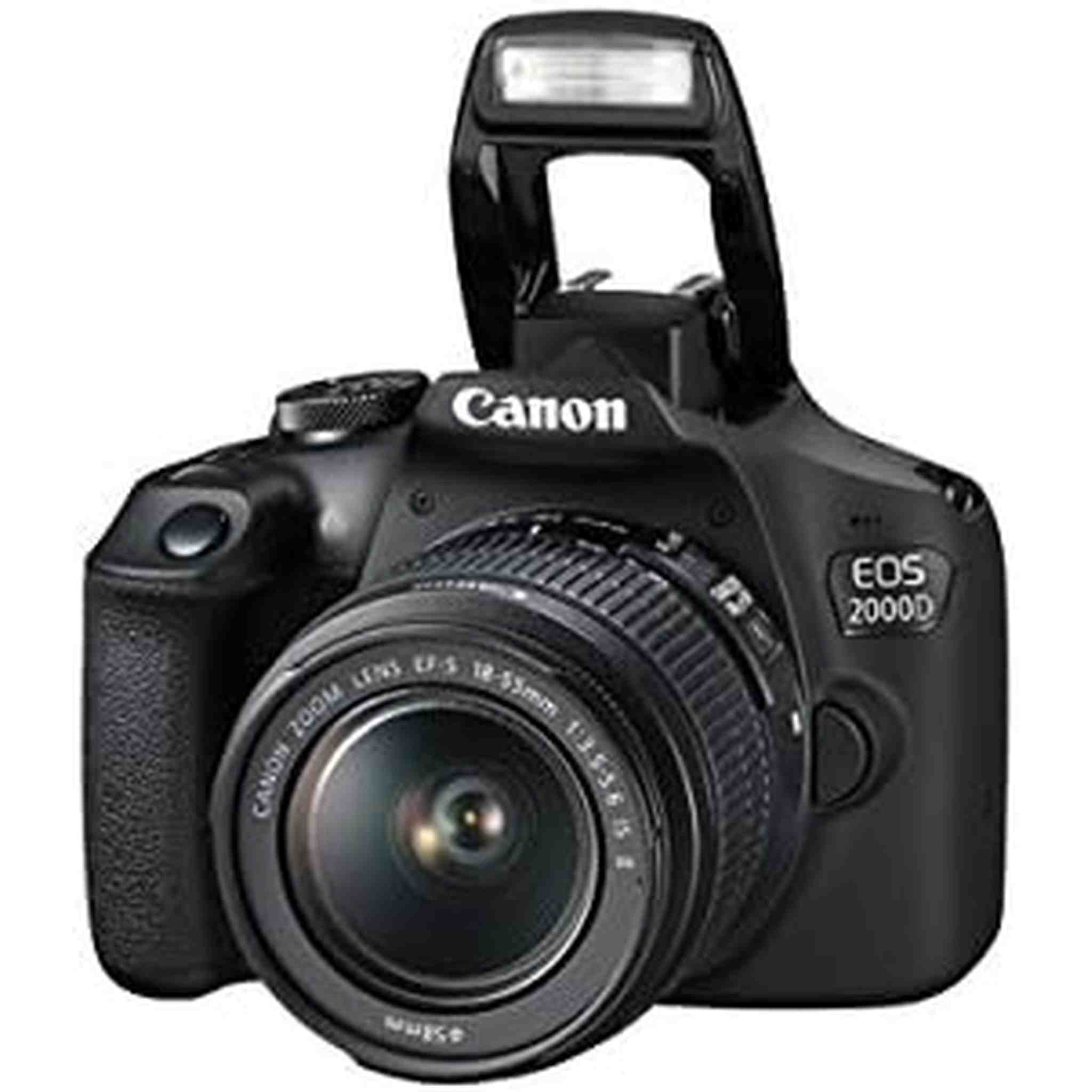 Canon EOS 2000D DSLR Camera w/EF-S 18-55mm f/3.5-5.6 IS II Lens International Model