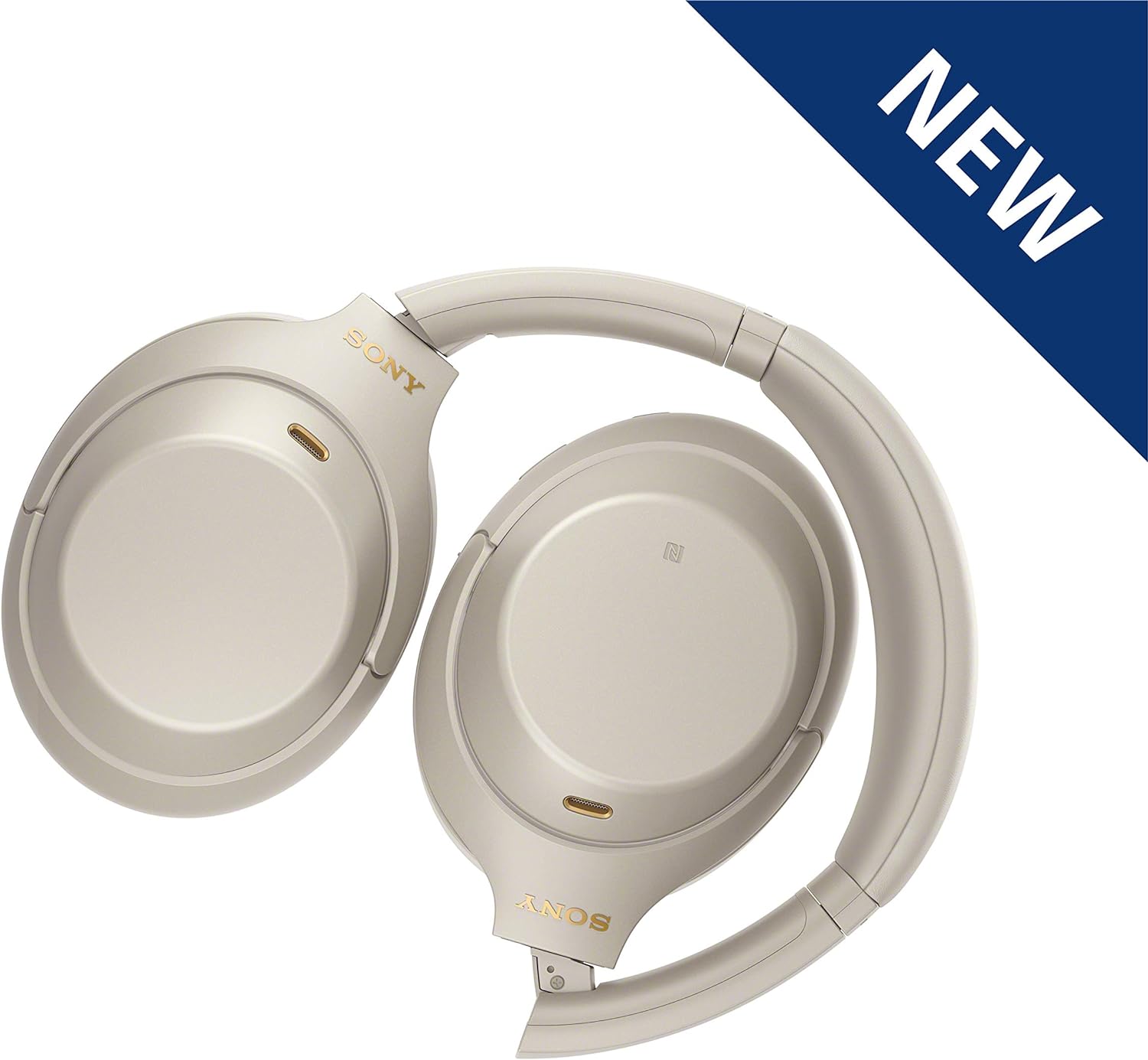 Sony WH-1000XM4 Wireless Industry Leading Noise Canceling Overhead Headphones with Mic for Phone-Call and Alexa Voice Control, Silver