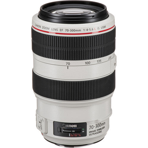 Canon EF 70-300mm f/4-5.6L IS USM Lens Includes 32GB SD, Monopod, Bag, and More
