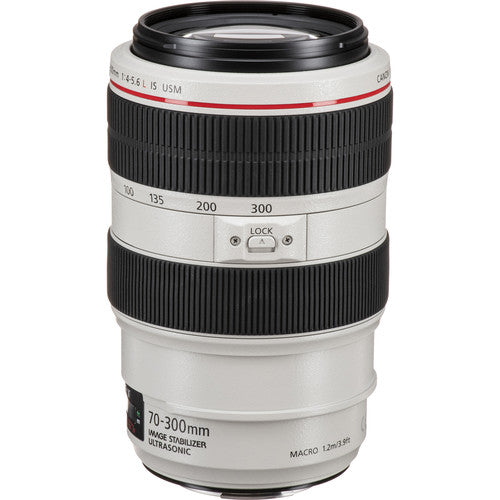 Canon EF 70-300mm f/4-5.6L IS USM Lens Includes 32GB SD, Monopod, Bag, and More