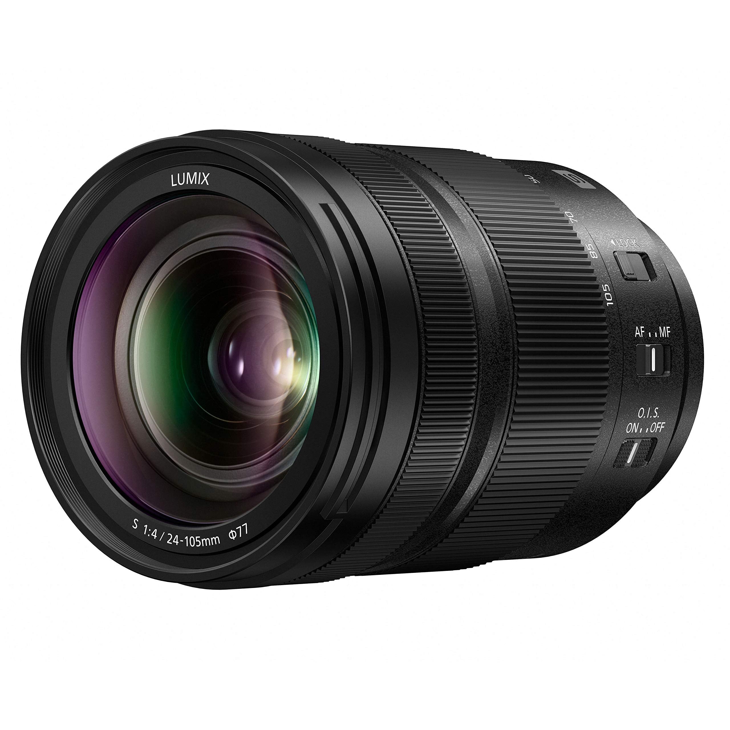 Panasonic LUMIX S 24-105mm F4 Lens, Full-Frame L Mount, Optical Image Stabilizer and Rugged Dust/Splash/Freeze-Resistant for Panasonic LUMIX S Series Mirrorless Cameras - S-R24105