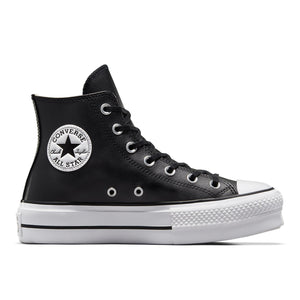 Converse Women's Chuck Taylor All Star Lift Clean Sneaker, Black/Black/White, 6