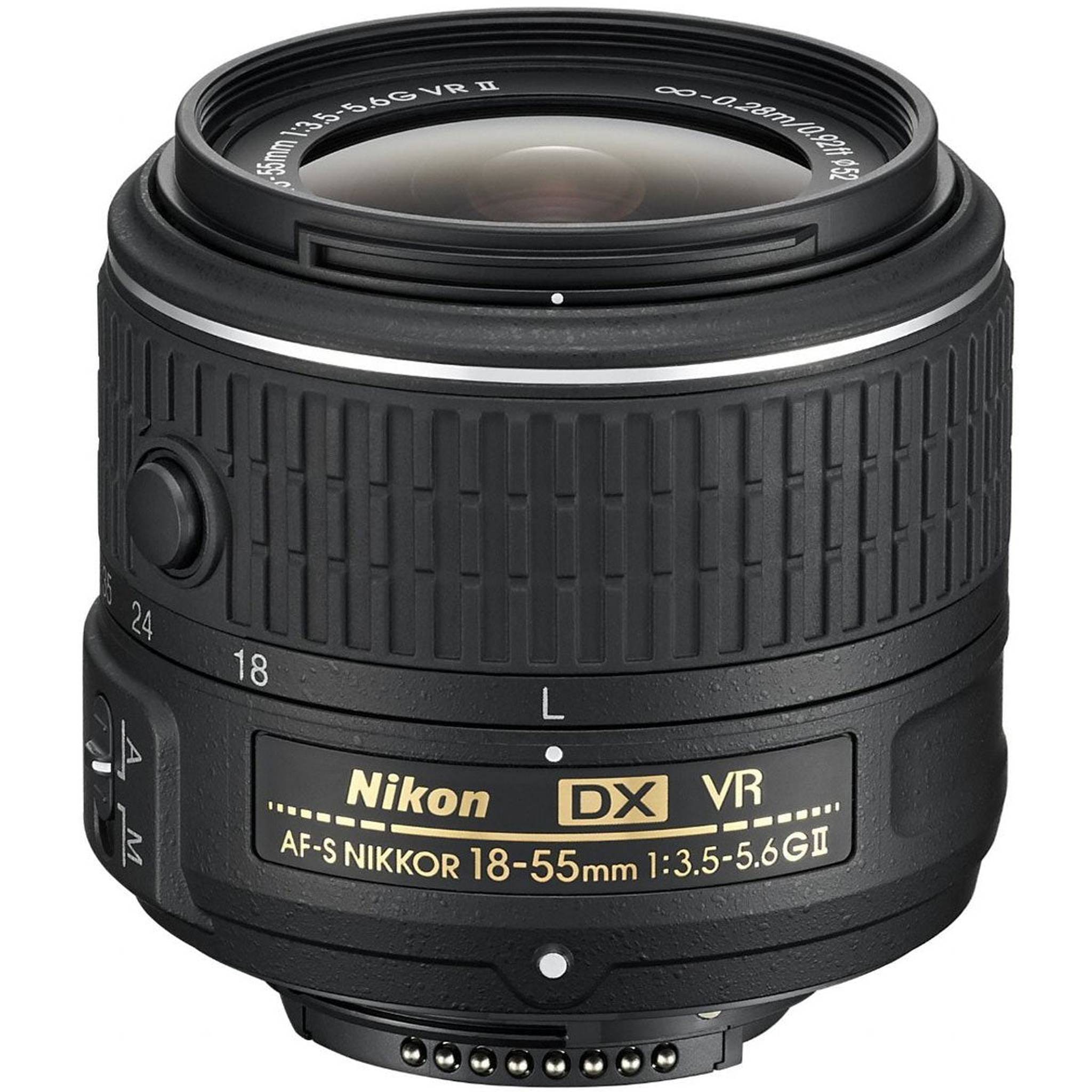 Nikon AF-S DX NIKKOR 18-55mm f/3.5-5.6G Vibration Reduction II Zoom Lens with Auto Focus for Nikon DSLR Cameras - Used Nikon