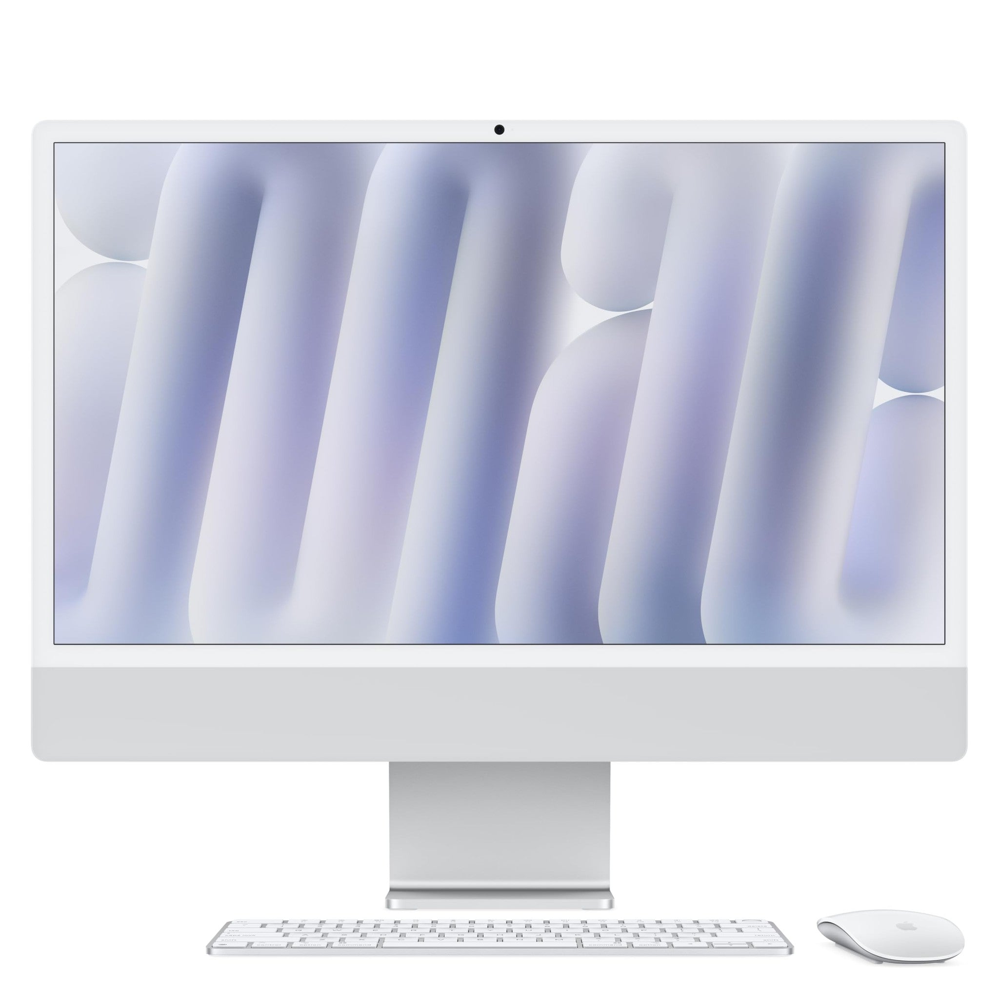 Apple 2024 iMac All-in-One Desktop Computer with M4 chip with 10-core CPU and 10-core GPU: Built for Apple Intelligence, 24-inch Retina Display, 16GB Unified Memory, 256GB SSD Storage; Silver - Refurbished Apple