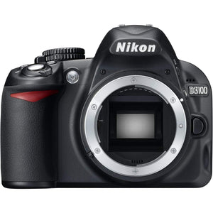 Nikon D3100 14.2MP DX-Format DSLR Digital Camera Body Only No Lens - Black Bundle