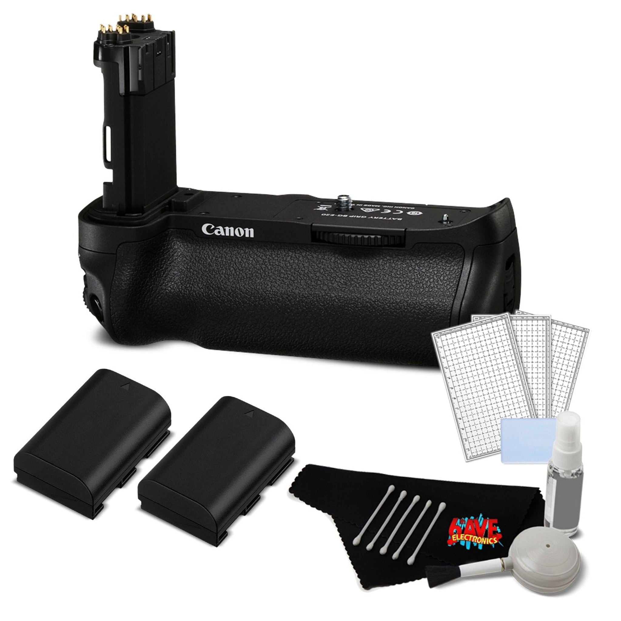 Canon BG-E20 Battery Grip for EOS 5D Mark IV + LP-E6N Lithium-Ion Battery 2-Pack Kit Canon