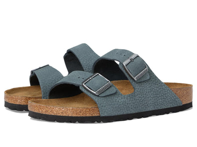 Birkenstock Men's Arizona Desert Buck Sandal, Basalt Gray, 8-8.5