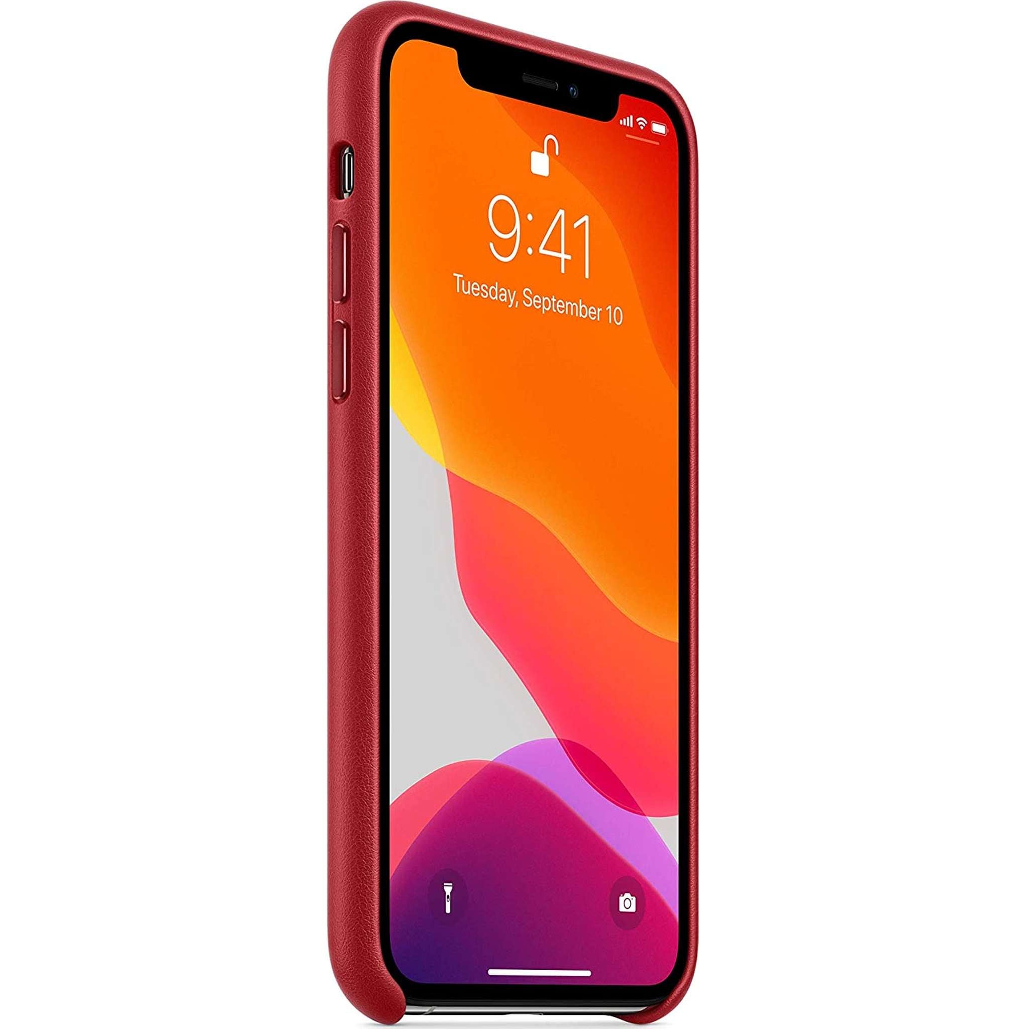 Apple Leather Case for iPhone 11 Pro - Red - Used Apple