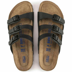 Birkenstock Florida Soft Footbed - Birko-Flor™ Black Birko-Flor™ 2 40 US Women's 9-9.5 Regular