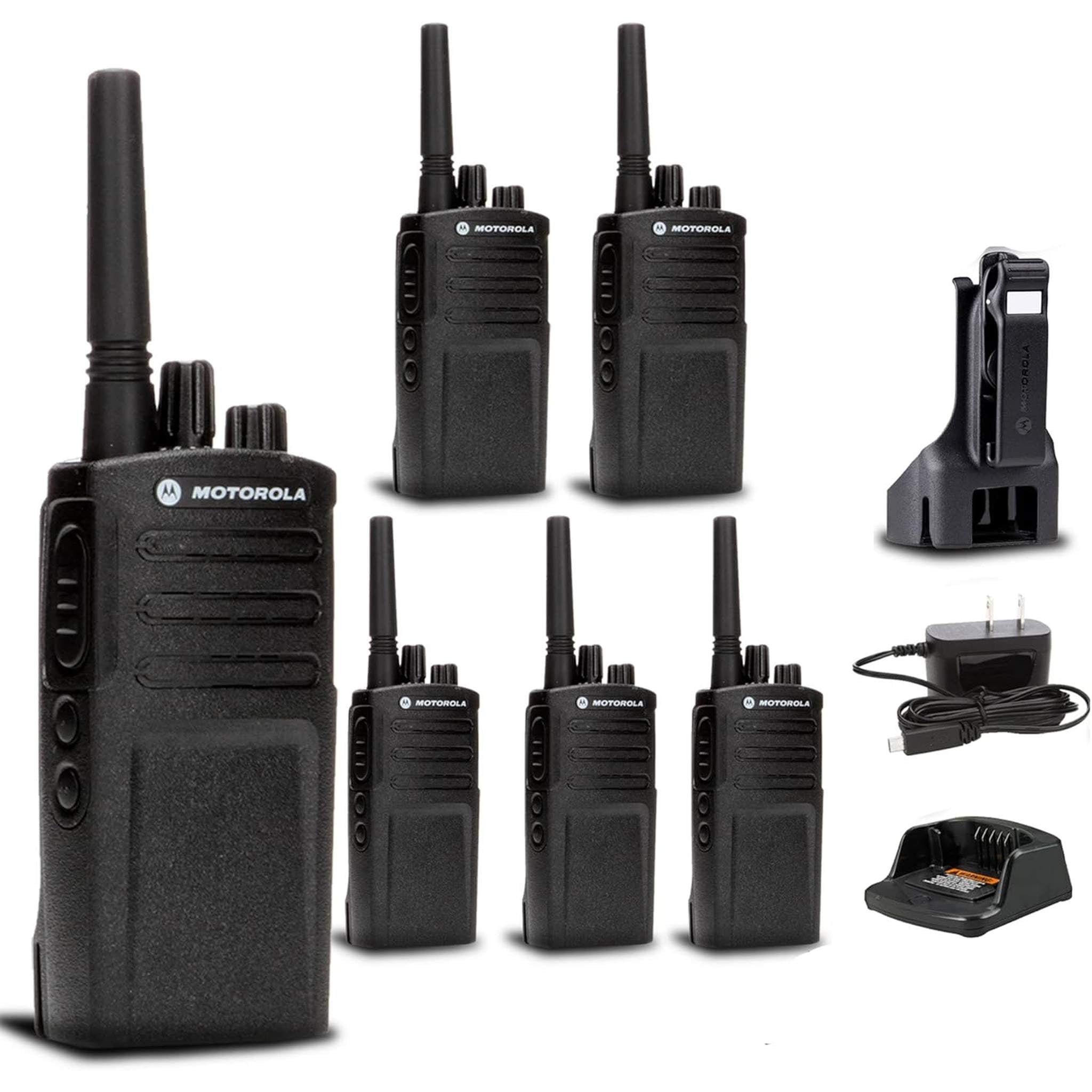 6 x Motorola RMV2080 On-Site 2-Way Business Radio + Mic Cleaner Spray + More Motorola Solutions