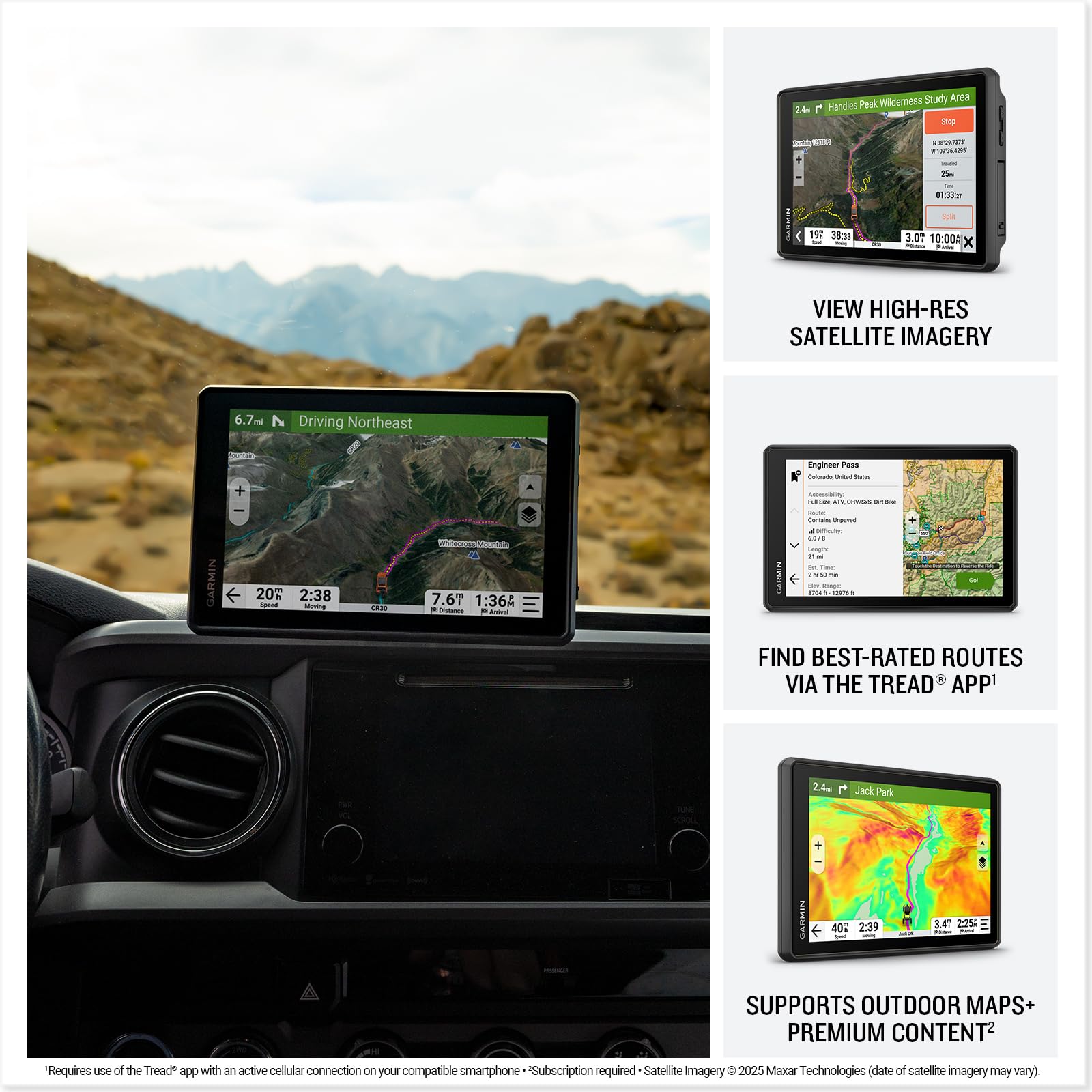 Garmin Tread® 2 - Overland Edition, Rugged 8-inch All-Terrain Navigator for Off-The-Grid Travels