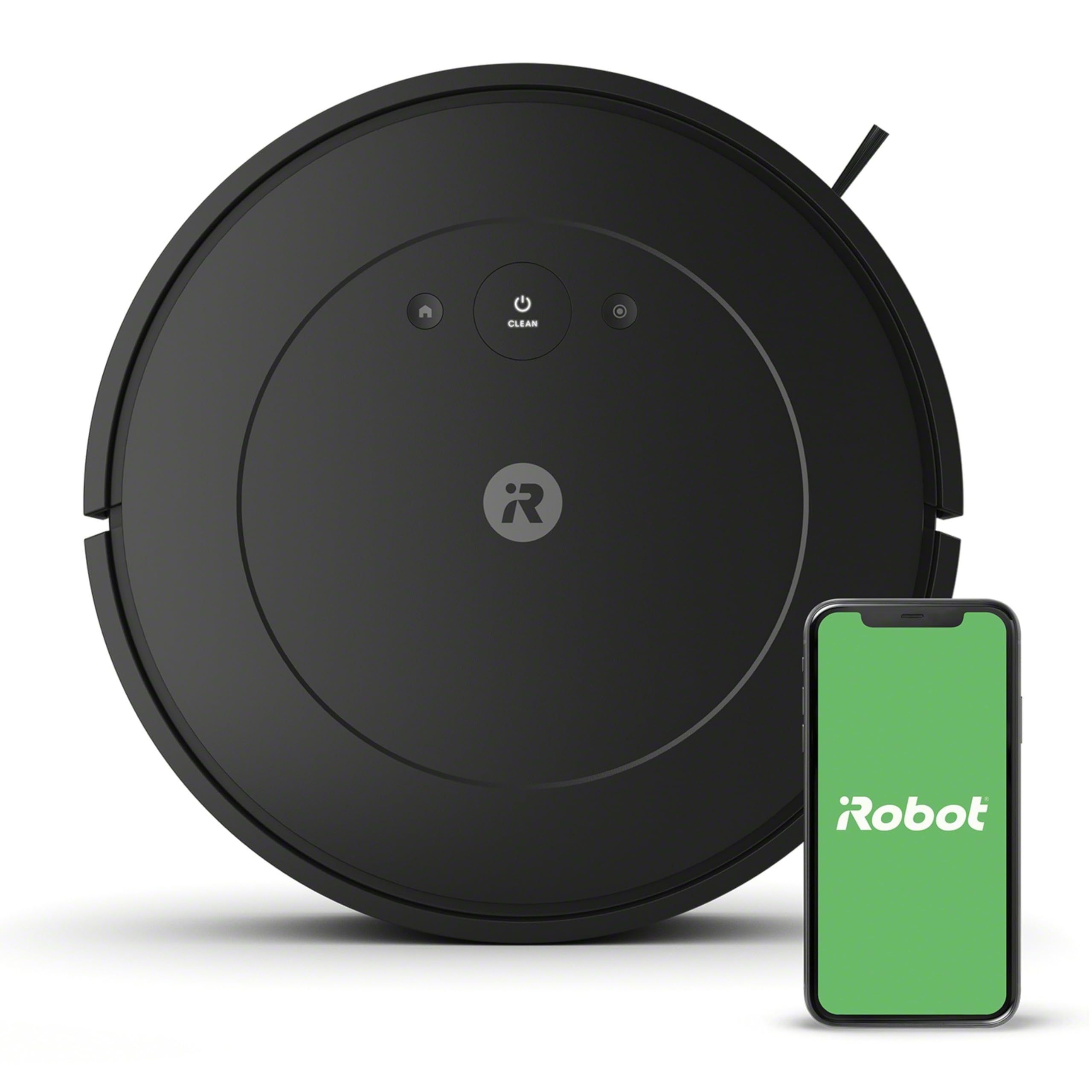 iRobot Roomba Vac Essential Robot Vacuum (Q0120) - Easy to use, Power-lifting suction, Multi-surface cleaning, Smart navigation cleans in neat rows, Self-charging, Alexa