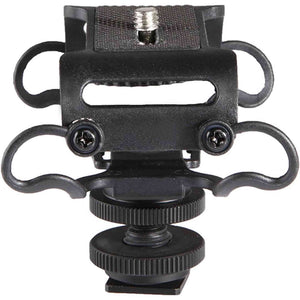 Shock Mount for Camera Recorder, BOYA BY-C10 Universal Microphone and Portable Recorder ShockMount - Fits The Zoom H4n, H5, H6, Tascam DR-40, DR-05, DR-07 with 1/4" Mounting Screw Vlog Blog Video