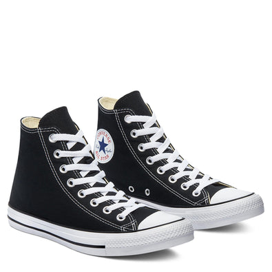 Converse Men's Hi-Top Trainers, Black Canvas, 8