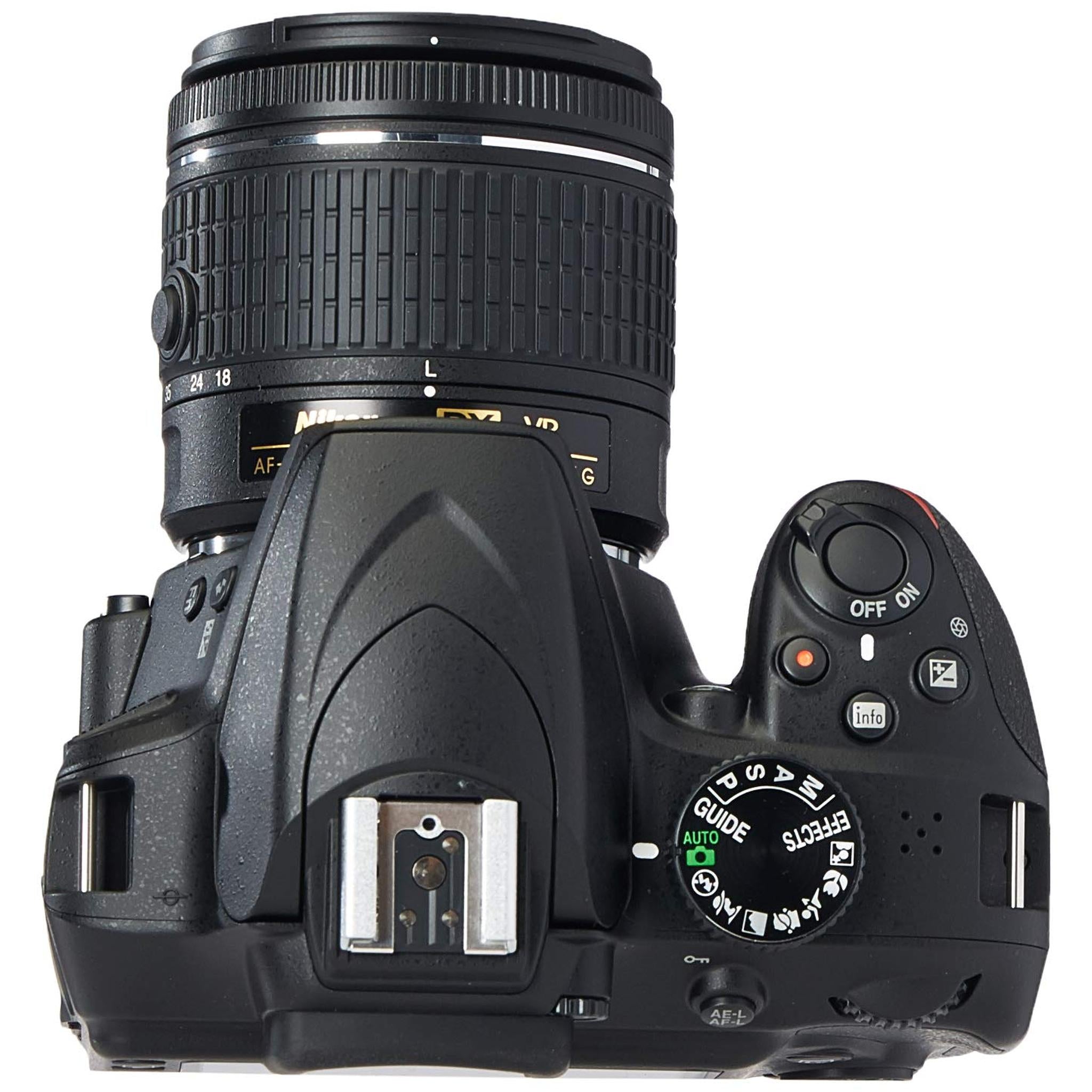 Nikon D3400 Digital SLR Camera & 18-55mm VR DX AF-P Zoom Lens Black - Renewed - Reconditioned Nikon
