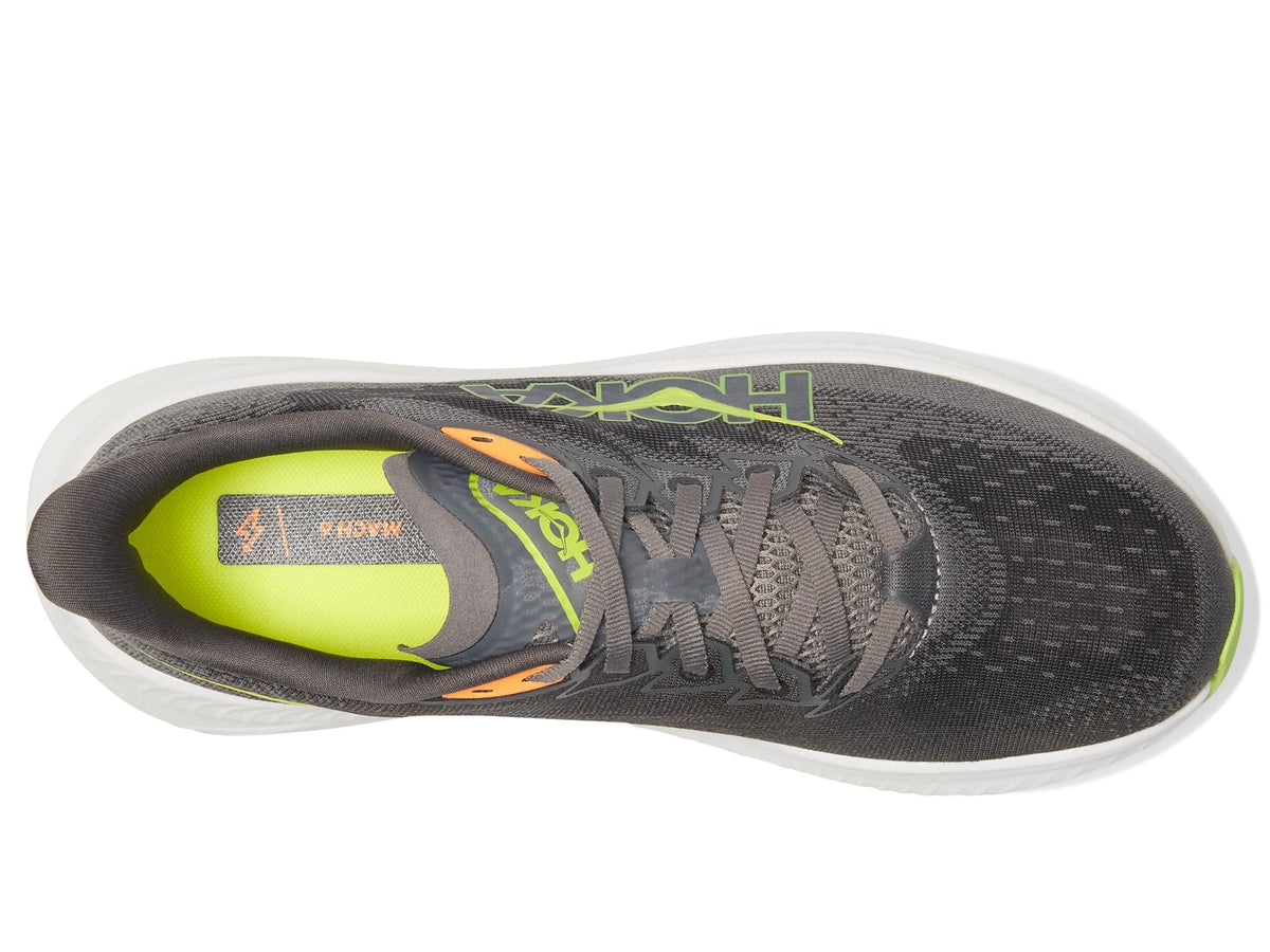 Hoka Men's Mach 6 Sneaker, Gravel/Asphalt Grey, 11.5