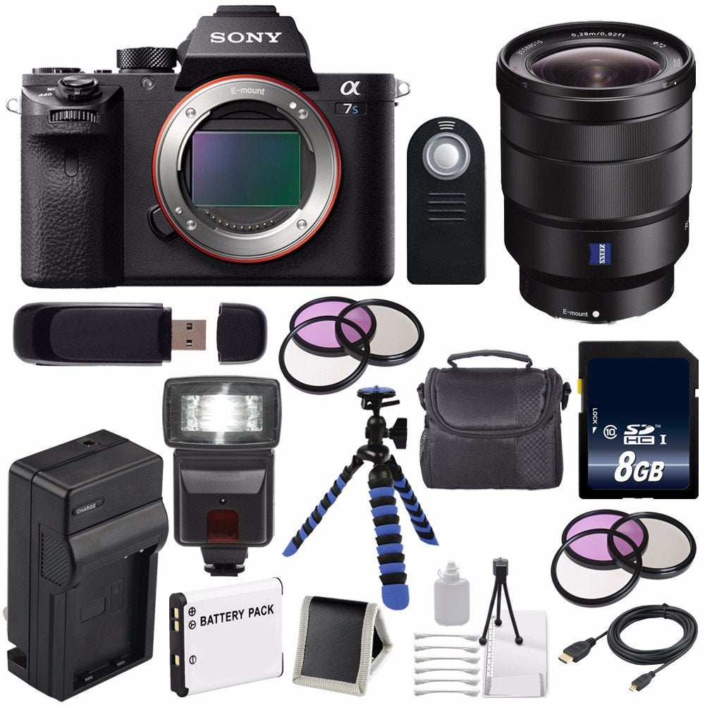 Sony Alpha a7S II a7S Mark II a7SII ILCE7SM2/B Mirrorless Digital Camera International Model + Vario-Tessar T FE 16-35
