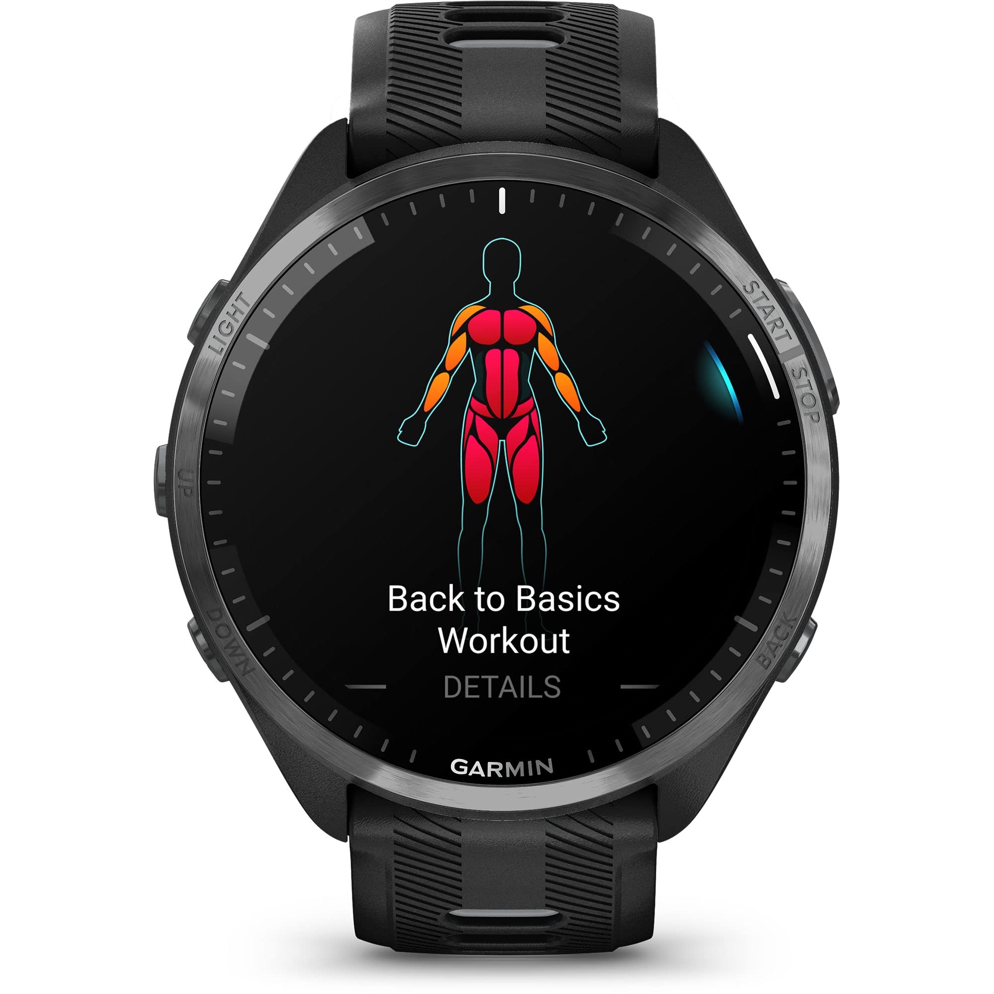 Garmin Forerunner® 965 Running Smartwatch, Colorful AMOLED Display, Training Metrics and Recovery Insights, Black and Powder Gray