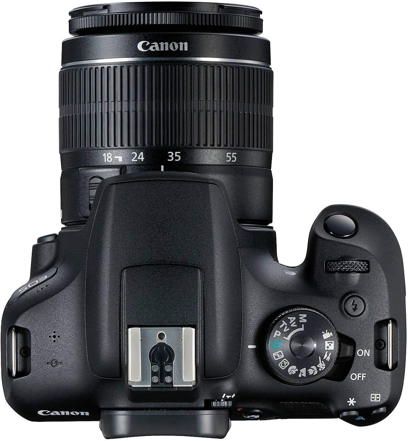 Canon EOS 2000D DSLR Camera with EF-S 18-55 mm f/3.5-5.6 III Lens (Intl Model) with Memory Kit, Mic, LED Light, and More