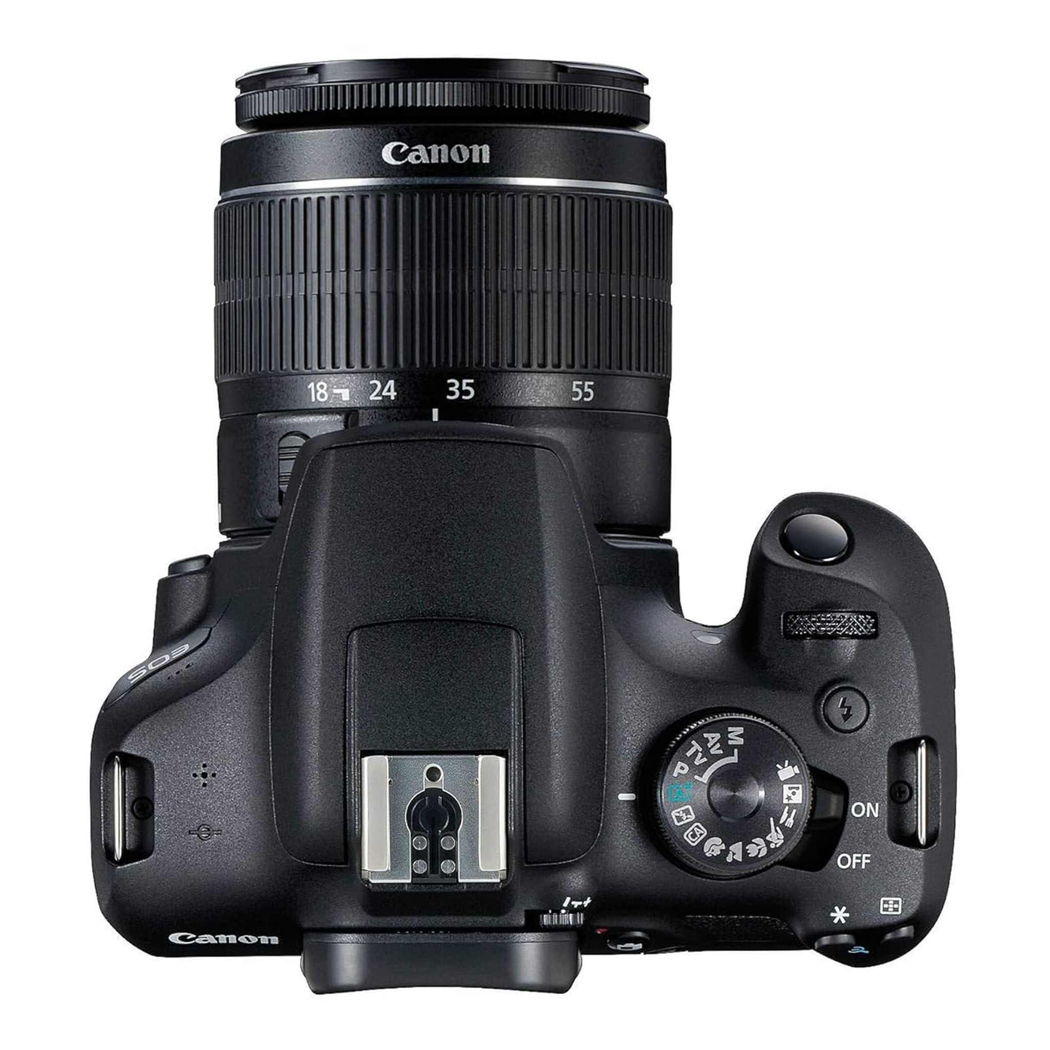 Canon EOS 2000D Rebel t7 DSLR Camera and EF-S 18-55 mm f/3.5-5.6 IS III Lens + 75-300mm Telephoto Zoom Lens + 64GB Memory Card