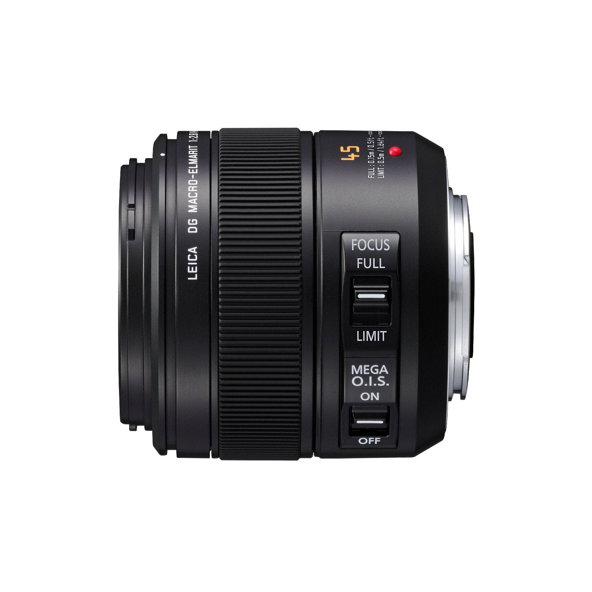 PANASONIC LUMIX G LEICA DG MACRO-ELMAR LENS, 45MM, F2.8 ASPH., PROFESSIONAL MIRRORLESS MICRO FOUR THIRDS, MEGA OPTICAL I - Used Panasonic