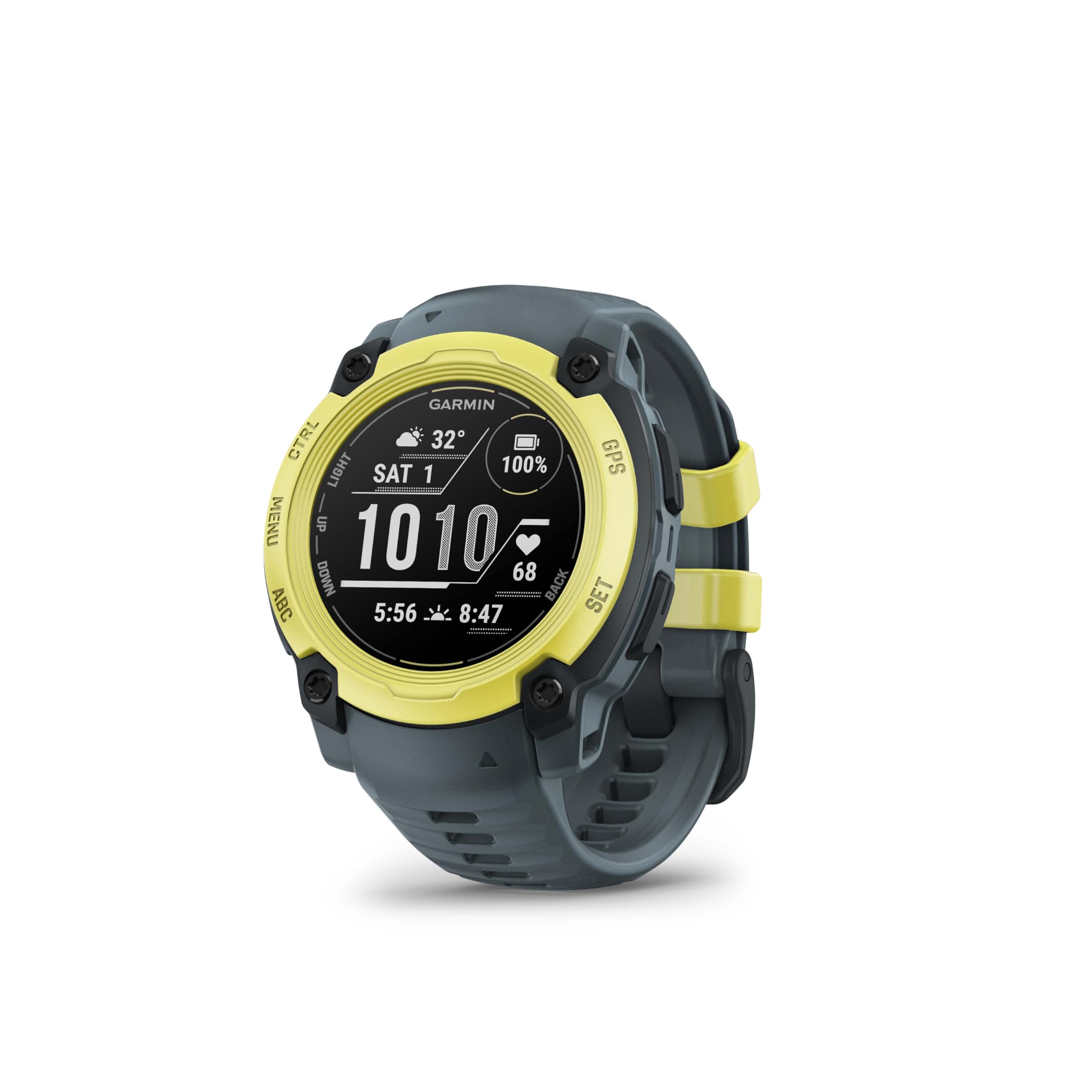 Garmin Instinct® E 40mm, Rugged Outdoor GPS Smartwatch, 24/7 Health Monitoring, Wrist-Based Heart Rate, Up to 16 Days of Battery Life, Electric Lime/Twilight
