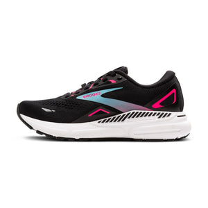 Brooks Women’s Adrenaline GTS 23 GTX Waterproof Supportive Running Shoe - Black/Knockout Pink/Aqua - 6 Medium