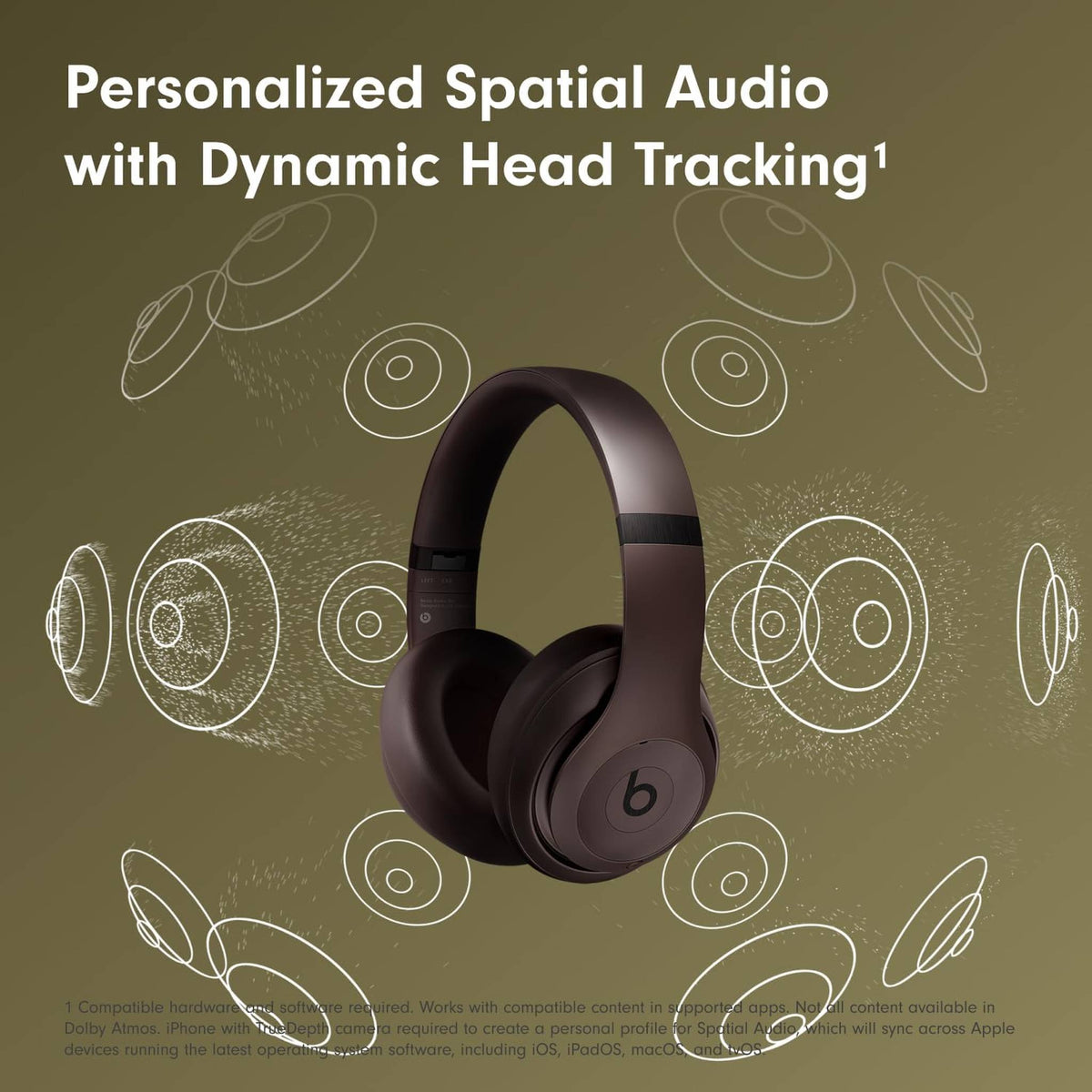 Beats Studio Pro - Wireless Bluetooth Noise Cancelling Headphones Deep Brown - Reconditioned