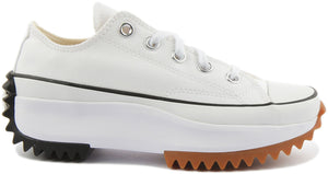 Converse Run Star Hike Hi Sneakers, Black/White/Gum, 11.5 US Women/10 US Men