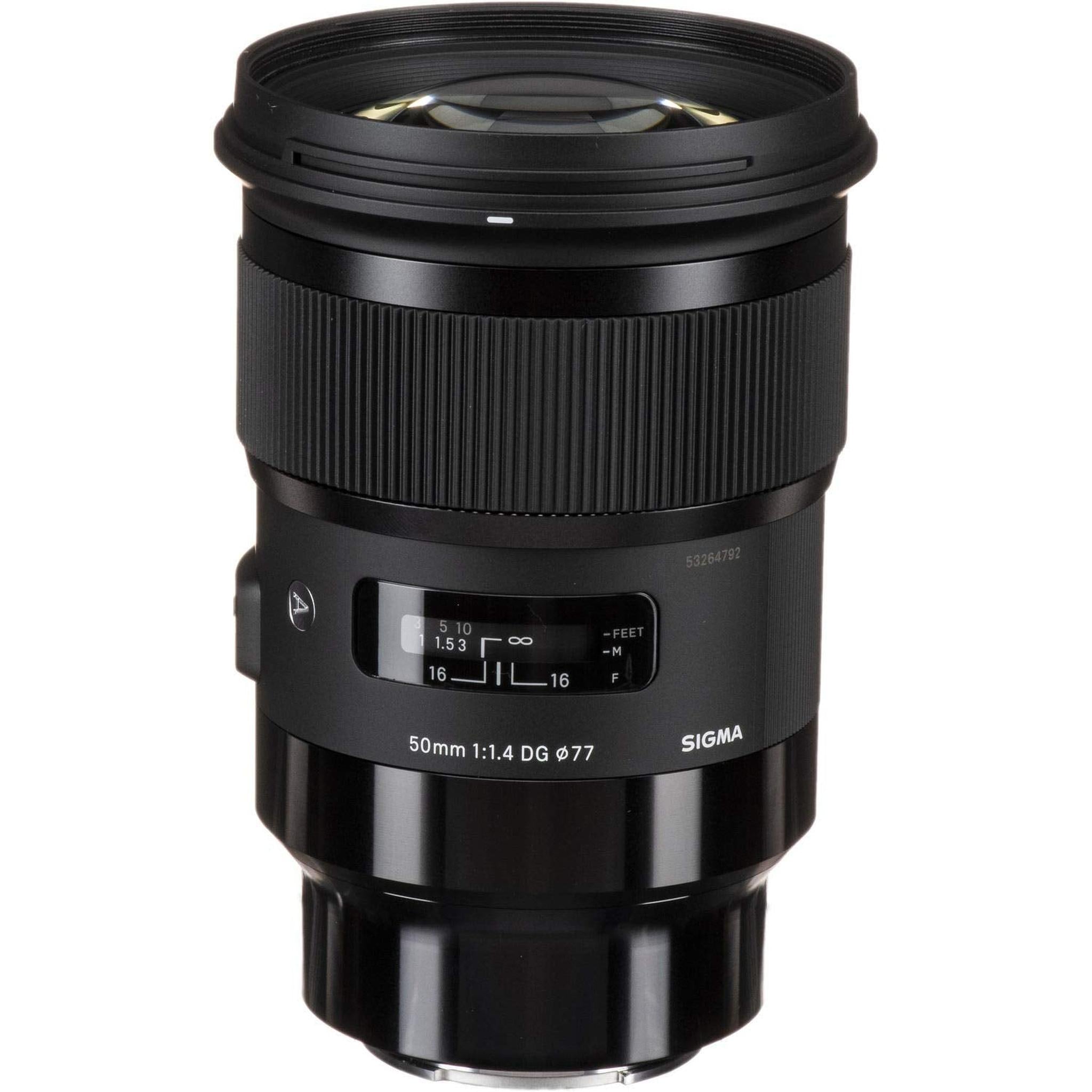 Sigma 56mm f/1.4 DC DN Contemporary Lens for Sony E 351965 With FLD Filter, CPL Filter, UV Filter - Color Graduated Filter Kit - Close Up Filter Kit and Cleaning Accessories Bundle Sigma