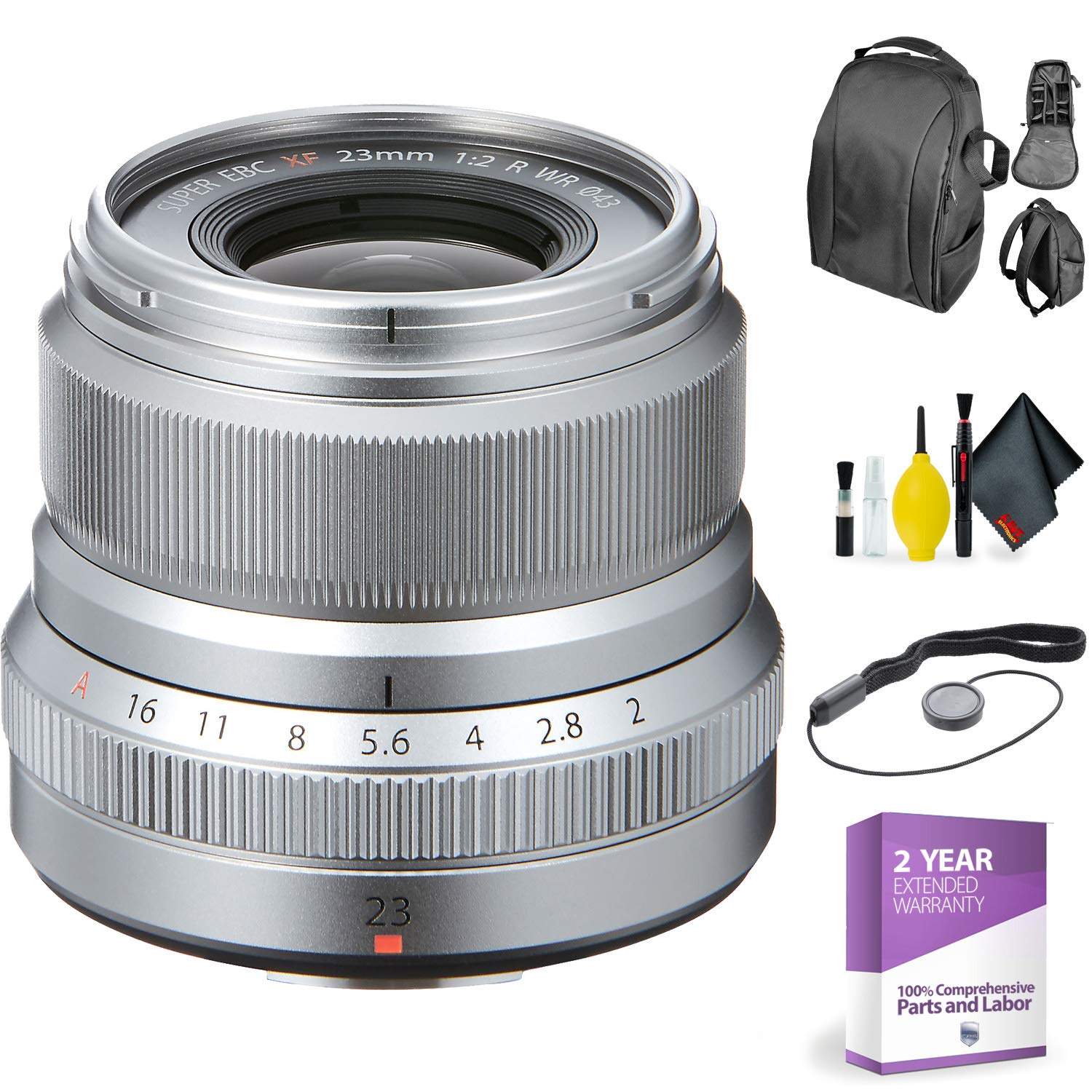 Fujifilm XF 90mm f/2 R LM WR Lens + Deluxe Lens Cleaning Kit