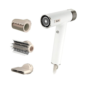 Shark Hair Dryer | SpeedStyle | No Heat Damage Hair Styling Tool | 3 Styling Tools Included | Portable & Powerful Blow Dryer | Best for Straight & Wavy Hair | Silk | HD331 - Reconditioned