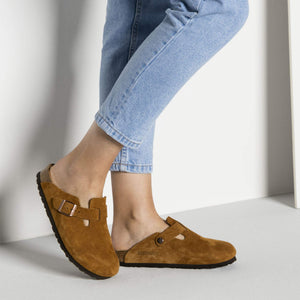 Birkenstock Men's Boston Soft Footbed Clogs, Mink, Brown, 11 Medium US