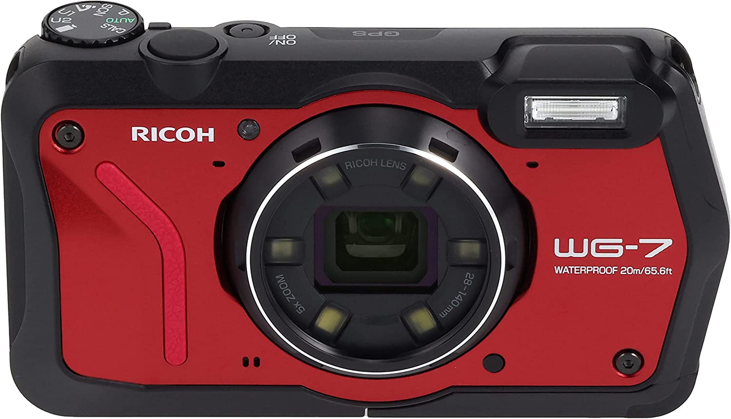 Ricoh 3100 WG-7 Red Authentic Outdoor Camera with Accessories