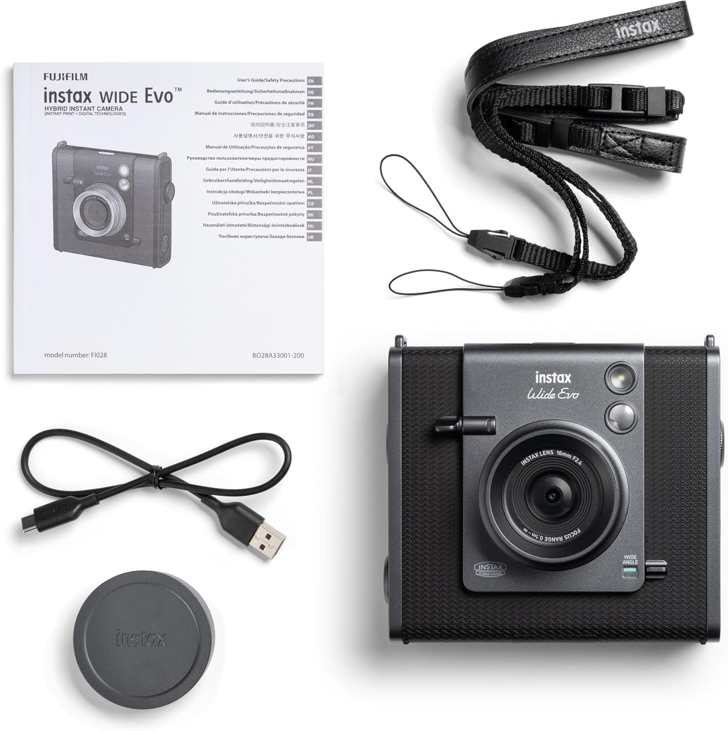 Fujifilm INSTAX Wide Evo Instant Film Camera