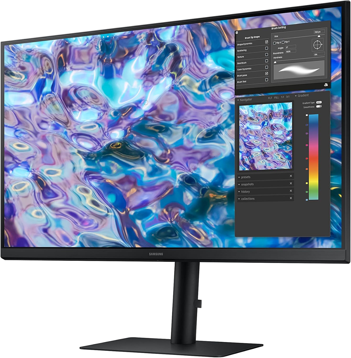 SAMSUNG S61B Series 27-Inch QHD Computer Monitor LS27B610EQNXZA Black