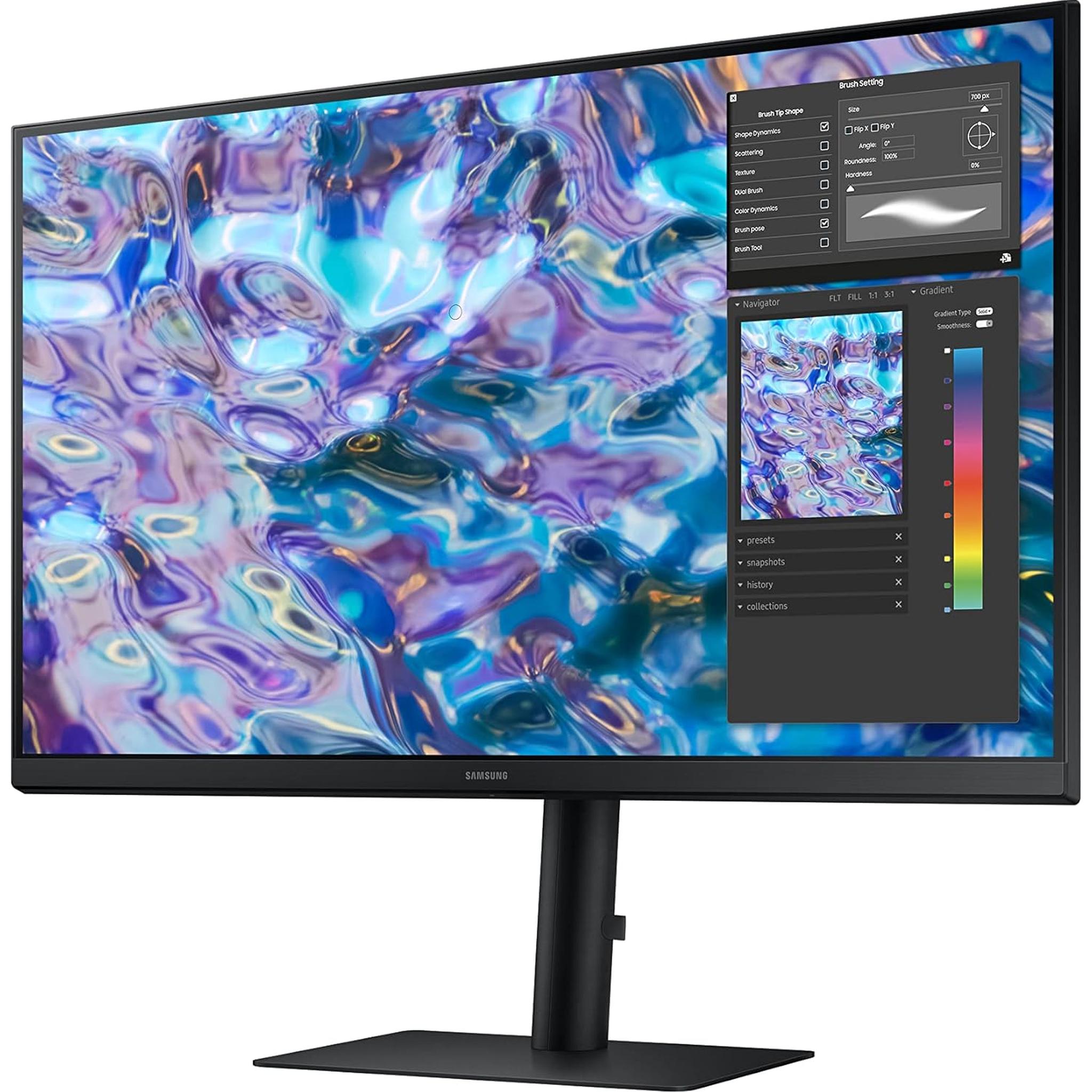 SAMSUNG S61B Series 27-Inch QHD Computer Monitor LS27B610EQNXZA Black - Reconditioned Samsung Electronics