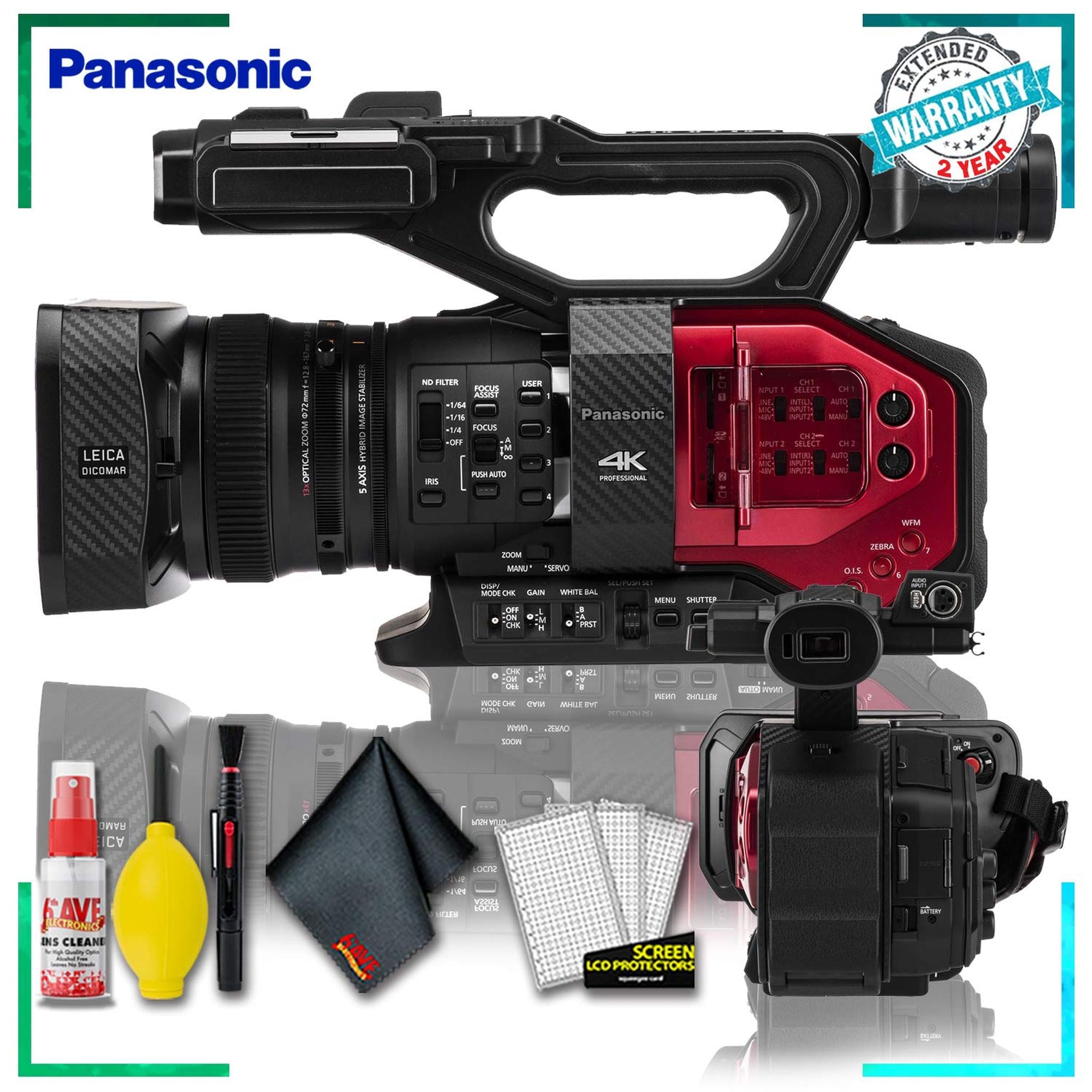 Panasonic AG-DVX200 4K Handheld Camcorder + Cleaning Kit w/ 2 YR Warranty Panasonic