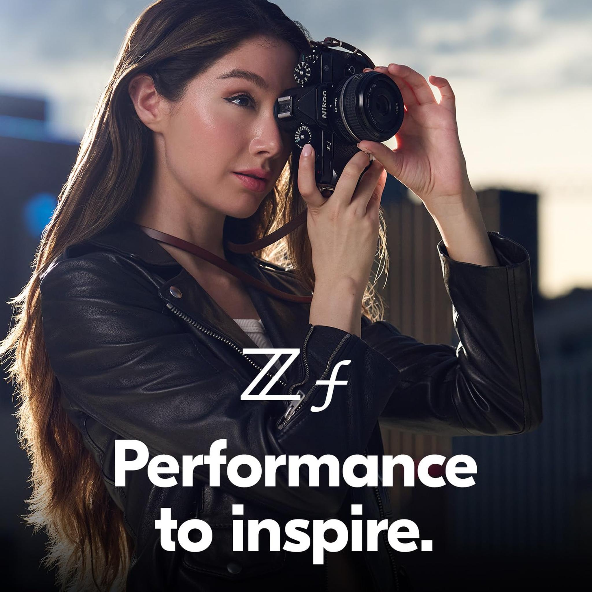 Nikon Z f with Zoom Lens | Full-Frame Mirrorless Stills/Video Camera with 24-70mm f/4 Lens Nikon