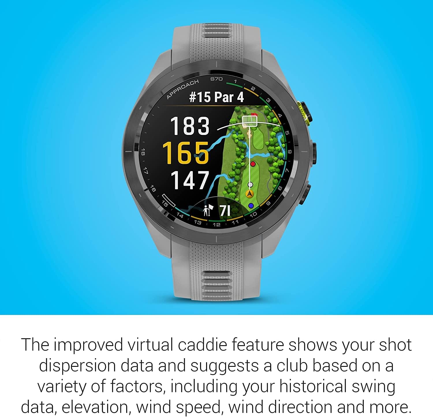 Garmin Approach S70, Black 47mm with Accessories